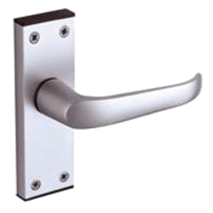 Anodised Silver Short Lever Latch