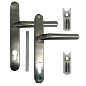 ASEC 92 Lever/Lever UPVC Furniture – 242mm Backplate ASEC 92 Lever/Lever UPVC Furniture – 242mm Backplate