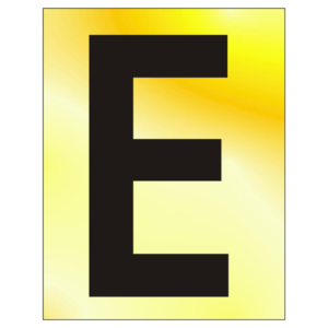 75mm %27E%27 Text PB Visi