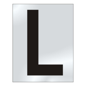 75mm %27L%27 Text CP Visi