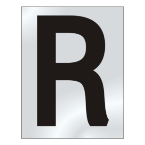 75mm %27R%27 Text CP Visi