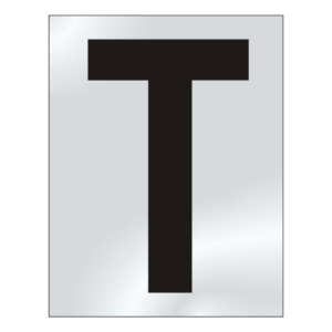 75mm %27T%27 Text CP Visi