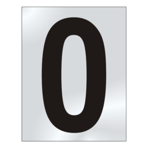 75mm %270%27 Text CP Visi